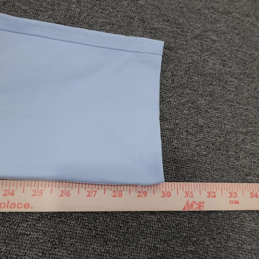 MAELREG Proflex Pants Mens 32x30 Light Blue Microfiber Chino Straight Leg Casual